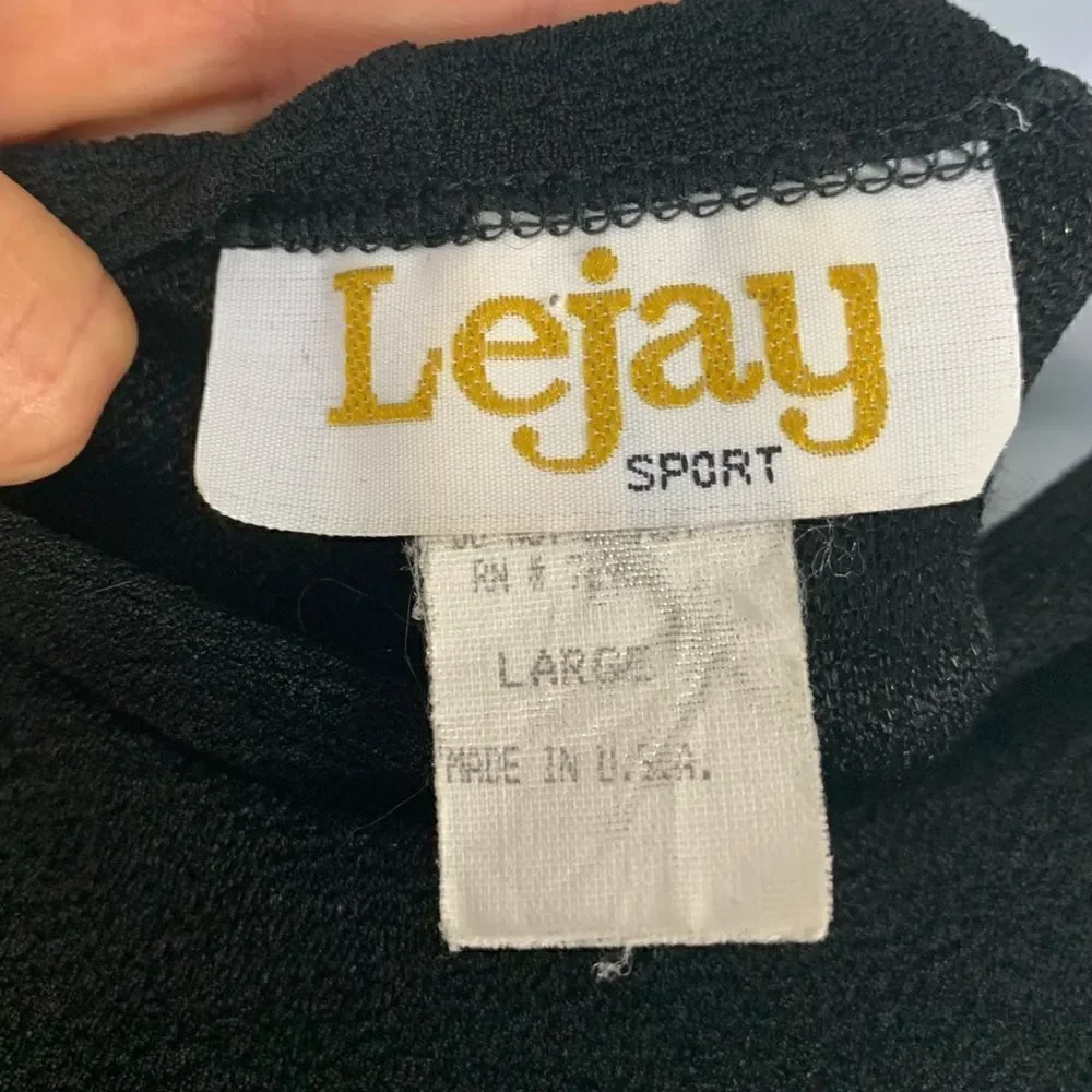 Vintage Black Christmas New Years Festive Dress w/ Gold Sheer Beaded Overlay - Picture 10 of 14